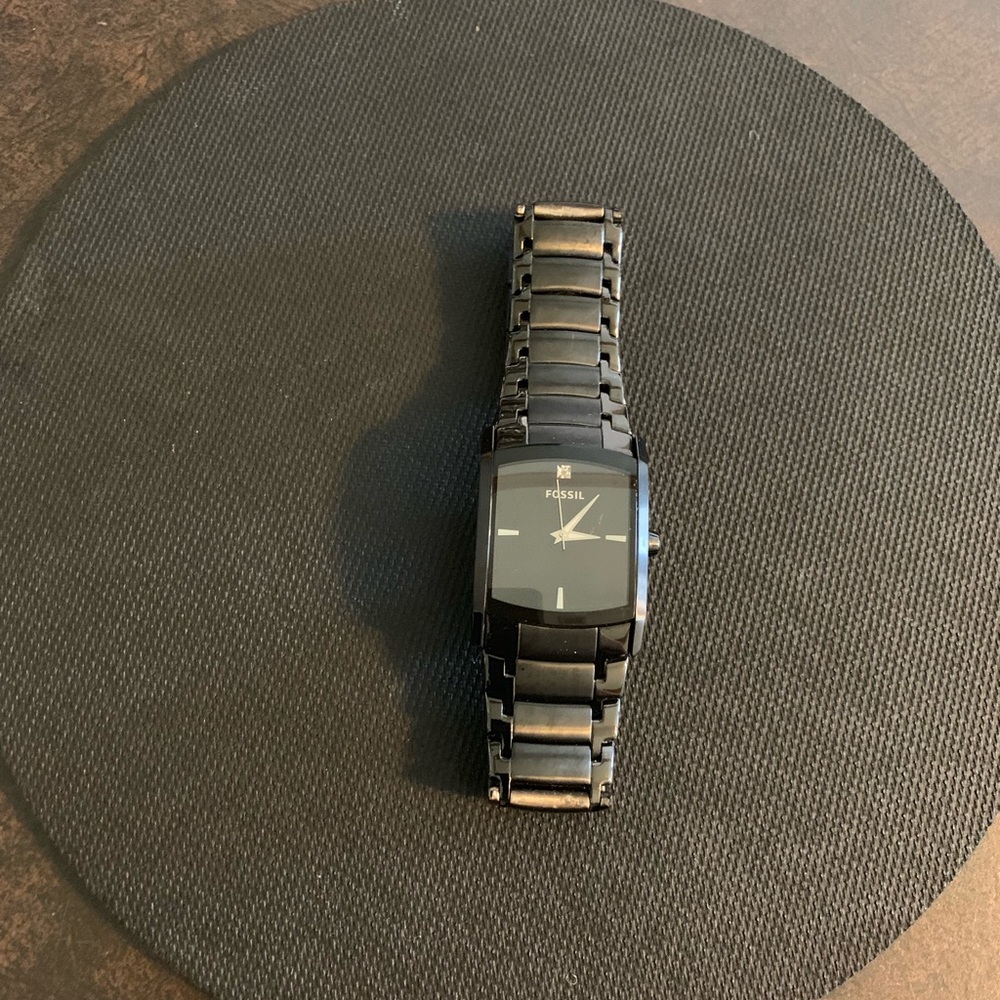 Fossil Dial Black-Plated Men’s Watch